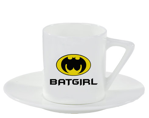 Espresso hrnek s podšálkem 100ml Batgirl