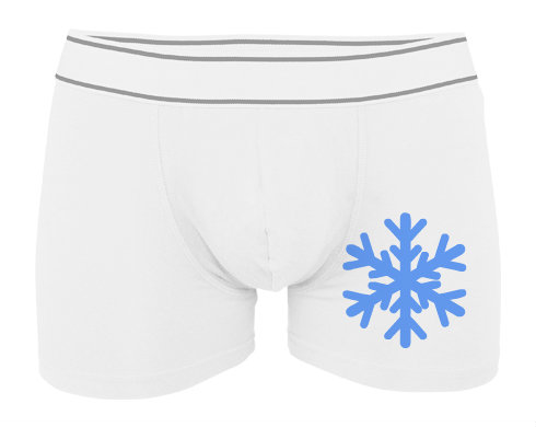 Pánské boxerky Contrast Sněhová vločka