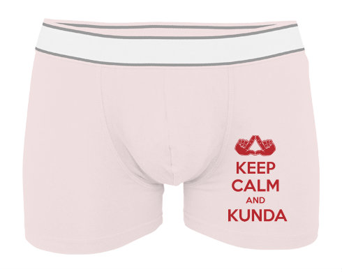 Pánské boxerky Contrast Keep calm and Kunda