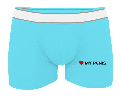 Pánské boxerky Contrast I love my penis