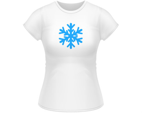 Dámské tričko Classic Sněhová vločka
