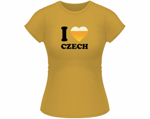 Dámské tričko Classic I love czech beer
