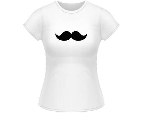 Dámské tričko Classic moustache