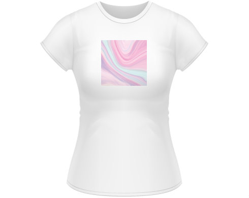 Dámské tričko Classic Růžový abstraktní vzor