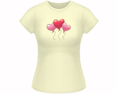 Dámské tričko Classic heart balloon