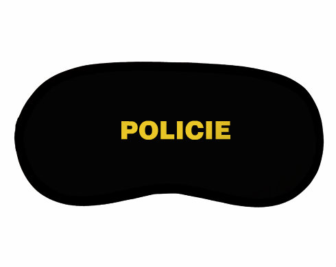 Maska na spaní - škraboška Policie