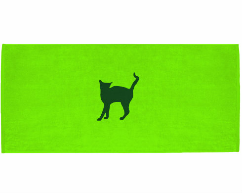 Celopotištěný sportovní ručník Kočka - Líza