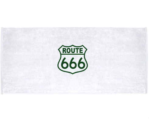 Celopotištěný sportovní ručník route666