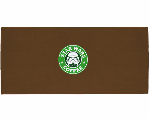 Celopotištěný sportovní ručník Starwars coffee