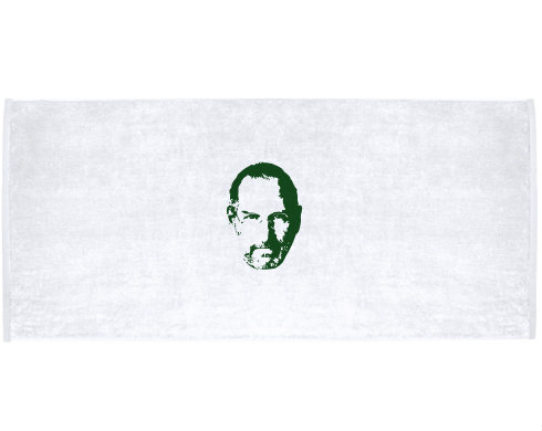 Celopotištěný sportovní ručník Steve Jobs