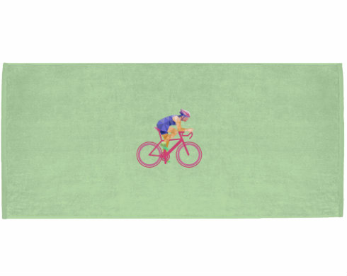 Celopotištěný sportovní ručník Cyklista