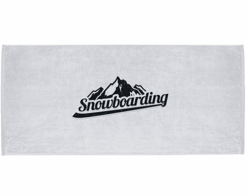 Celopotištěný sportovní ručník Snowboarding