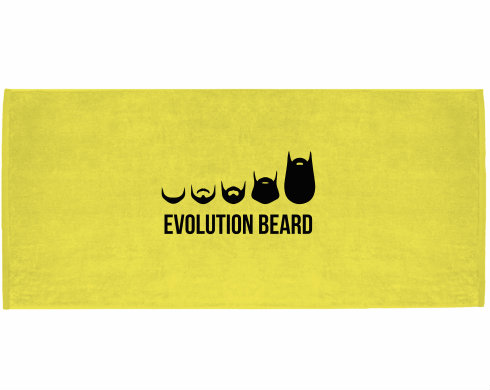 Celopotištěný sportovní ručník Evolution beard