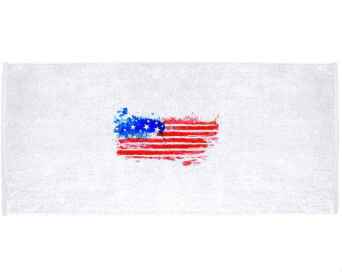 Celopotištěný sportovní ručník USA water flag