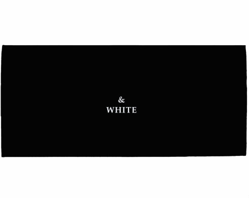 Celopotištěný sportovní ručník black & white