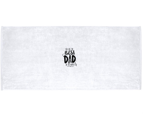 Celopotištěný sportovní ručník The best dad in the world