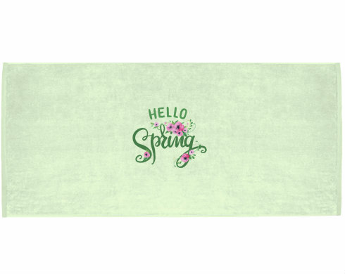 Celopotištěný sportovní ručník Hello spring