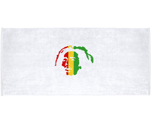 Celopotištěný sportovní ručník Bob Marley