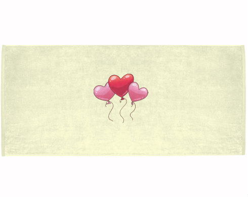 Celopotištěný sportovní ručník heart balloon