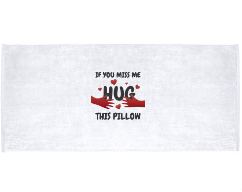 Celopotištěný sportovní ručník Hug this pillow