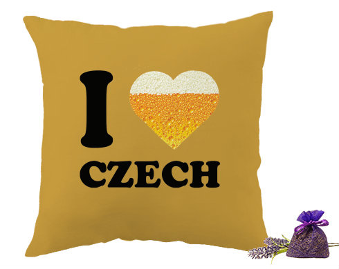 Levandulový polštář I love czech beer
