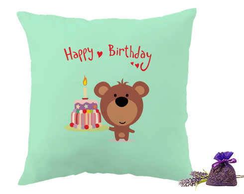 Levandulový polštář Happy Birthday Bear