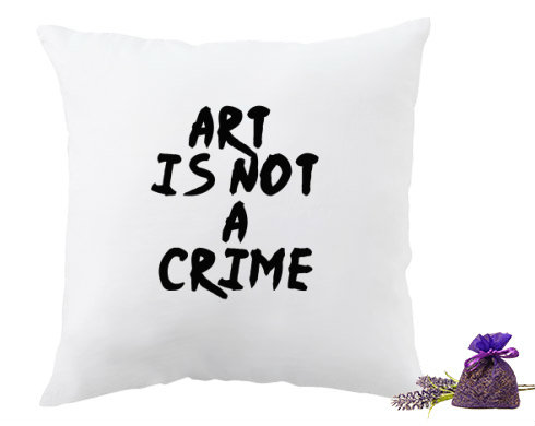 Levandulový polštář Art is not a crime