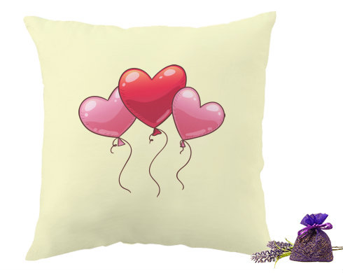 Levandulový polštář heart balloon