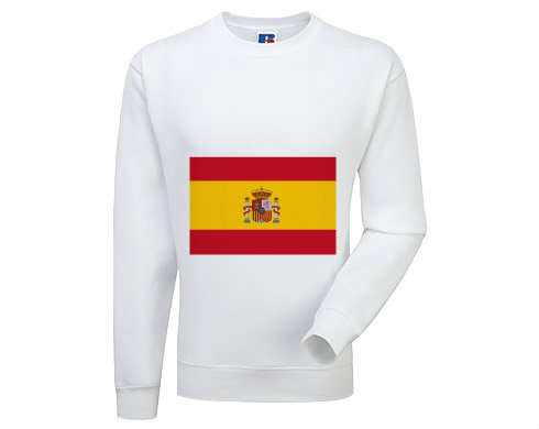 Pánská mikina bez kapuce Španělská vlajka