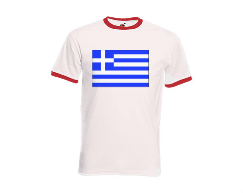Pánské tričko s kontrastními lemy Řecko