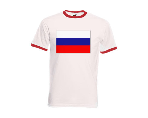 Pánské tričko s kontrastními lemy Rusko