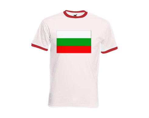 Pánské tričko s kontrastními lemy Bulharsko