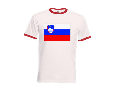 Pánské tričko s kontrastními lemy Slovinsko