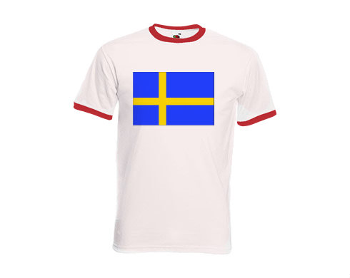 Pánské tričko s kontrastními lemy Švédsko
