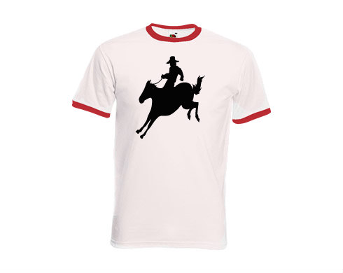 Pánské tričko s kontrastními lemy Cowboy