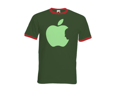 Pánské tričko s kontrastními lemy Apple Jobs