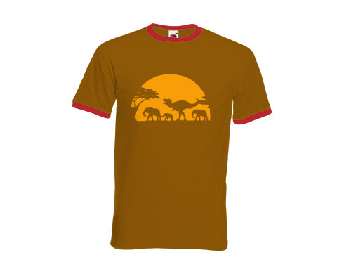 Pánské tričko s kontrastními lemy Rex savanna