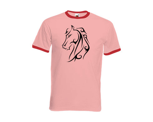 Pánské tričko s kontrastními lemy Horse