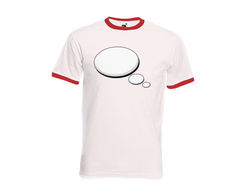 Pánské tričko s kontrastními lemy Bublina
