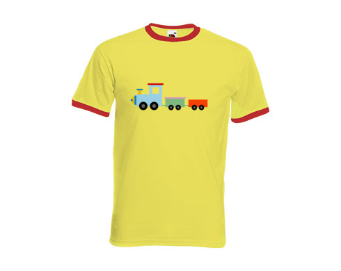 Pánské tričko s kontrastními lemy Kids train