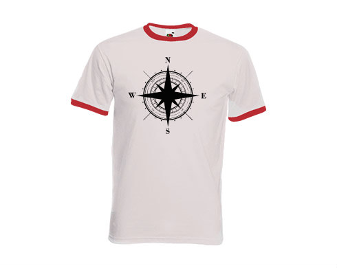 Pánské tričko s kontrastními lemy Kompas