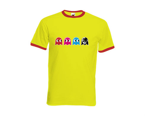 Pánské tričko s kontrastními lemy Pacman Star Wars