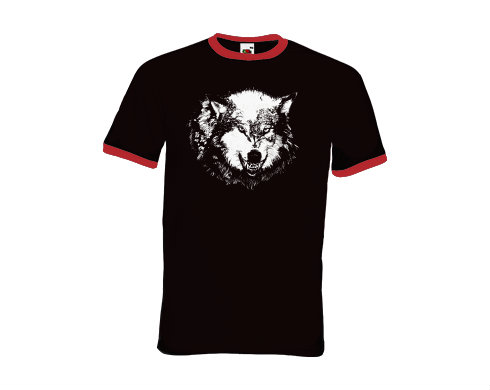 Pánské tričko s kontrastními lemy Wolf
