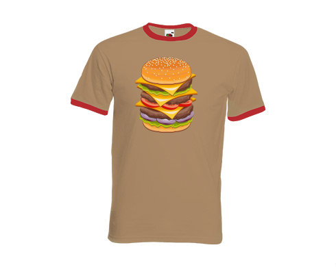 Pánské tričko s kontrastními lemy Hamburger