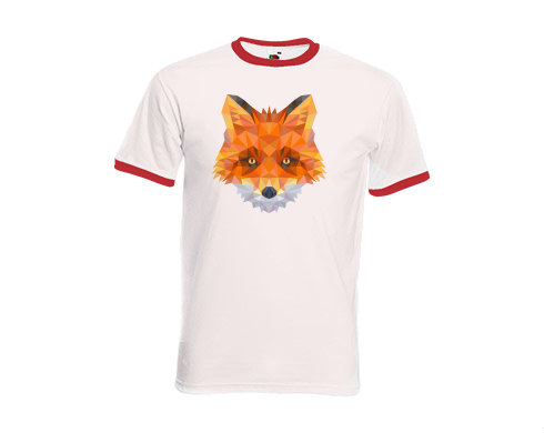 Pánské tričko s kontrastními lemy liška