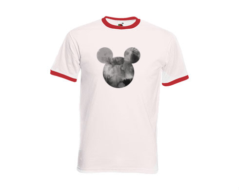 Pánské tričko s kontrastními lemy Mickey Mouse