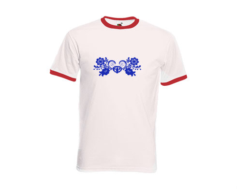Pánské tričko s kontrastními lemy Cibulák ornament