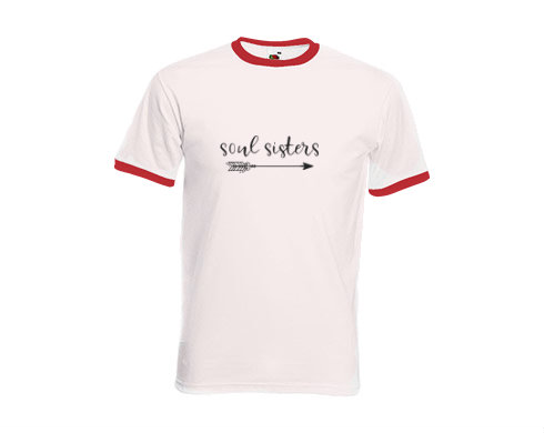 Pánské tričko s kontrastními lemy Soul sisters