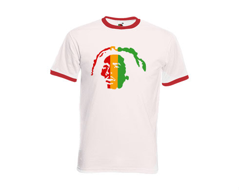 Pánské tričko s kontrastními lemy Bob Marley