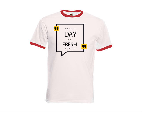 Pánské tričko s kontrastními lemy Fresh start